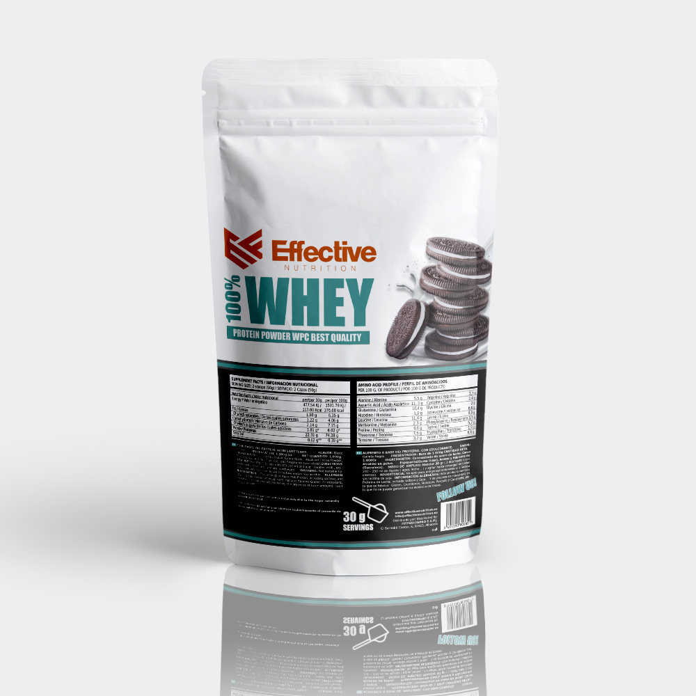 Proteína Whey 1kg - Sabor Black Cookies - Imagen 2